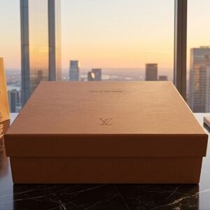 AUTHENTIC LOUIS VUITTON VINTAGE EPI EMPTY GIFT BOX STORAGE FASHION DISPLAY